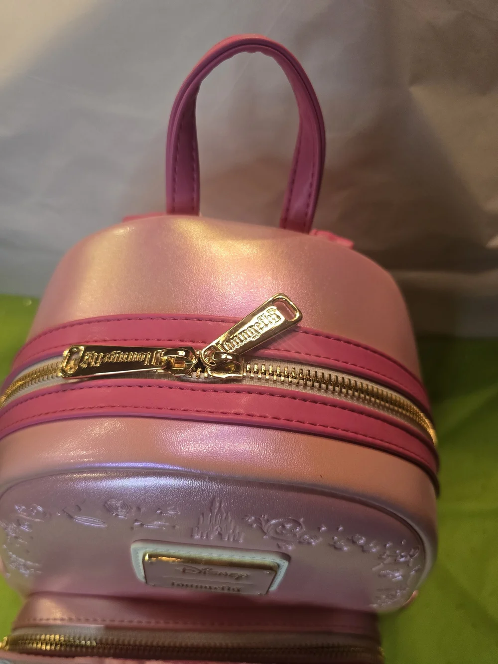 DISNEY LOUNGEFLY Sleeping Beauty Aurora Celebration Cake Mini Backpack Mint New